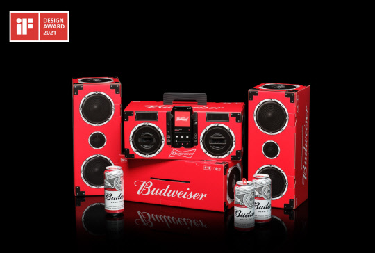 오비맥주의 버드와이저가 iF 디자인 어워드에서 본상을 받았다. <오비맥주 제공>